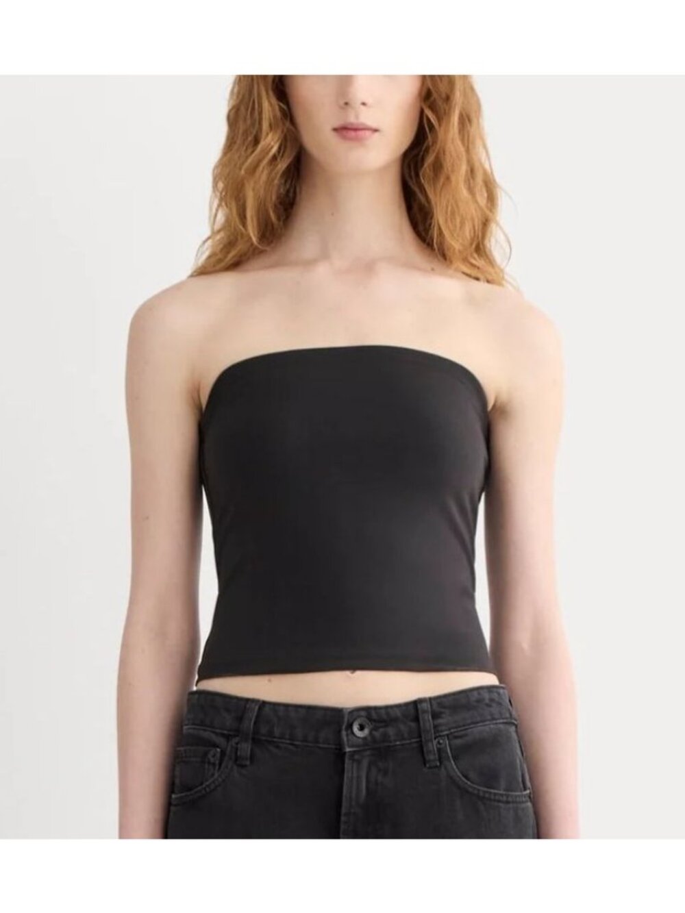 Everlane The Form Tube Top Black Size XXS NWT